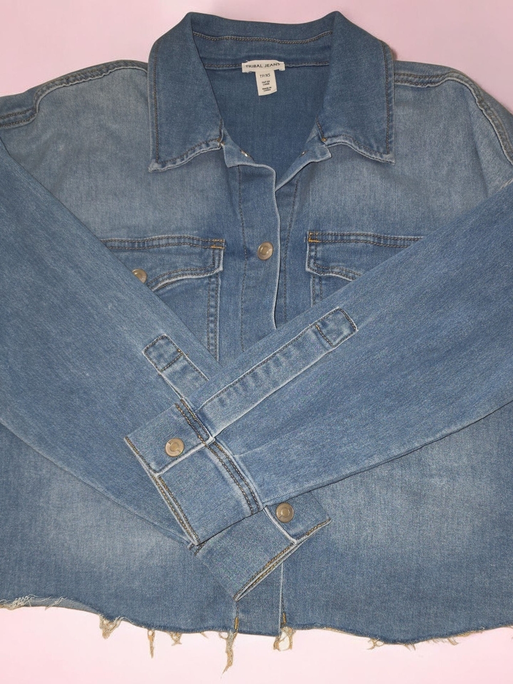 Tribal Jeans Denim Jacket-EUC